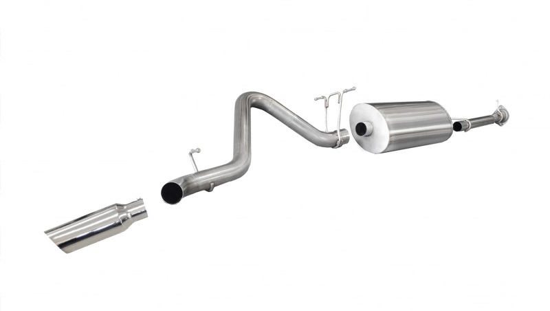 Chevrolet Silverado Performance Exhaust - Single Side Exit - CORSA Performance - Sport Cat-Back - Polished - `11-`12 Chevrolet Silverado Performance Exhaust - Single Side Exit - CORSA Performance - Sport Cat-Back - Polished - `11-`12